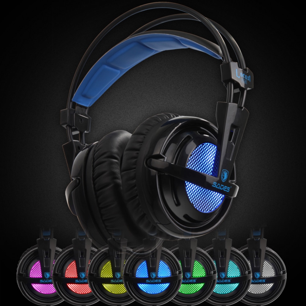 SADES Locust Plus 7.1 Surround Sound Headphones US... – Grandado