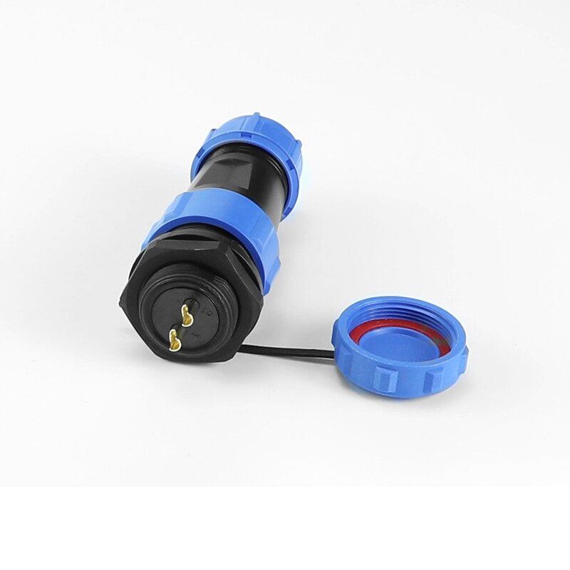 SP13 IP68 waterproof connector male plug & female socket 2/3/4/5/6/7/9 pin panel Mount wire cable connector aviation plug: 2 pin