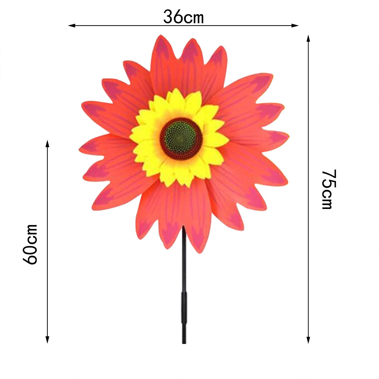 Zonnebloem Gazon Wind Tuin Party Wind Tuin Gazon Windmolen Decoratie Outdoor Decor Jardin Tuin Gazon Stakes Fo Kids: Red