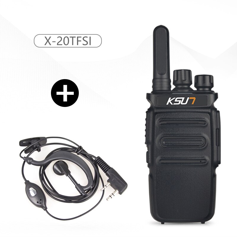 1 o 2 pezzi KSUN X20 Mini Radio bidirezionale HF ricetrasmettitore HAM Radio Comunicador CB Radio UHF400-470MHz walkie-talkie: X-20-1Sets