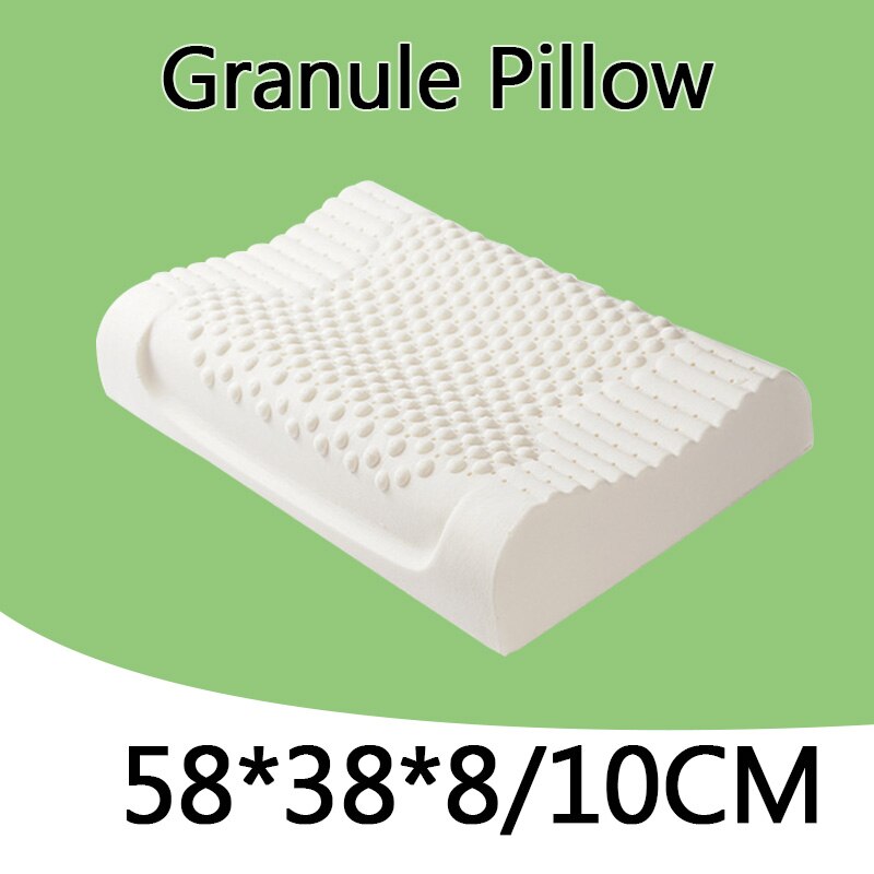 Shenbang Thailand Puur Natuurlijke Latex Kussen Gezondheidszorg Nek Voor Hals Spine Beschermende Latex Kussen Orthopedisch Kussen: Granule pillowcase