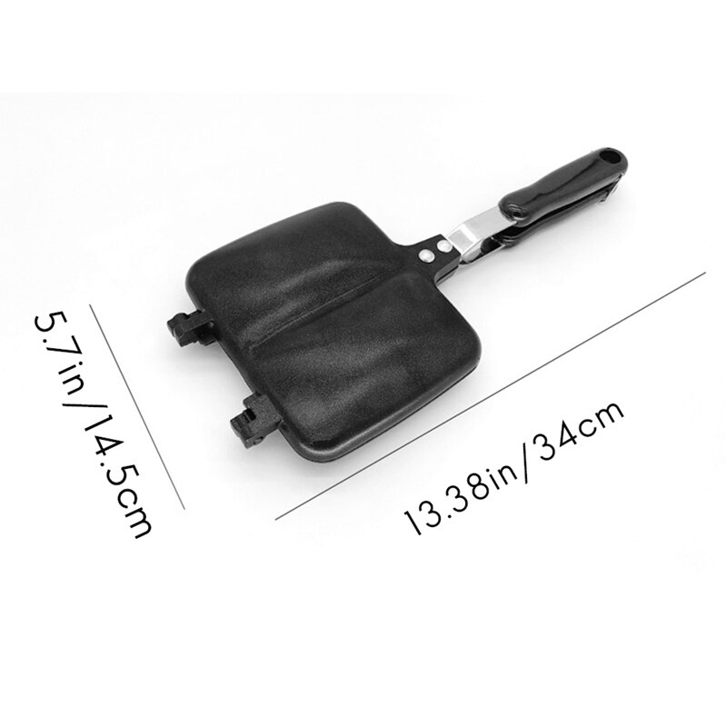 Grilled Sandwich Panini Maker,Bread Toast Breakfast Machine Sandwich Pan,Nonstick Aluminum Removable Flip Frying Pan