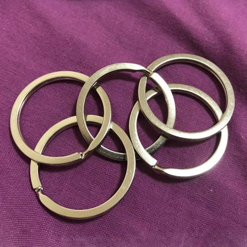 20 stks 25mm Sleutel Ringen Rvs Sleutelhanger Split Ringen Sleutelhangers Metalen Key Ring DIY Sieraden Sleutelhouder Keyfob accessoires