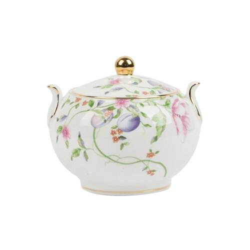 Nordic Stijl Koninklijke Thee Cup Schotel Wit Kleine Porseleinen Koffie Cup Set Theepot Luxe Drinkware Thee Kopjes En Schotel Sets tazas: Sugar bowl