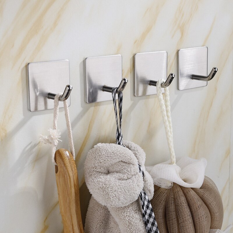 Multi-stijl badkamerhaak wandhaak handdoek hoed kledinghaak roestvrij staal kledinghaak roestvrije haak hanger voor keukengereedschap