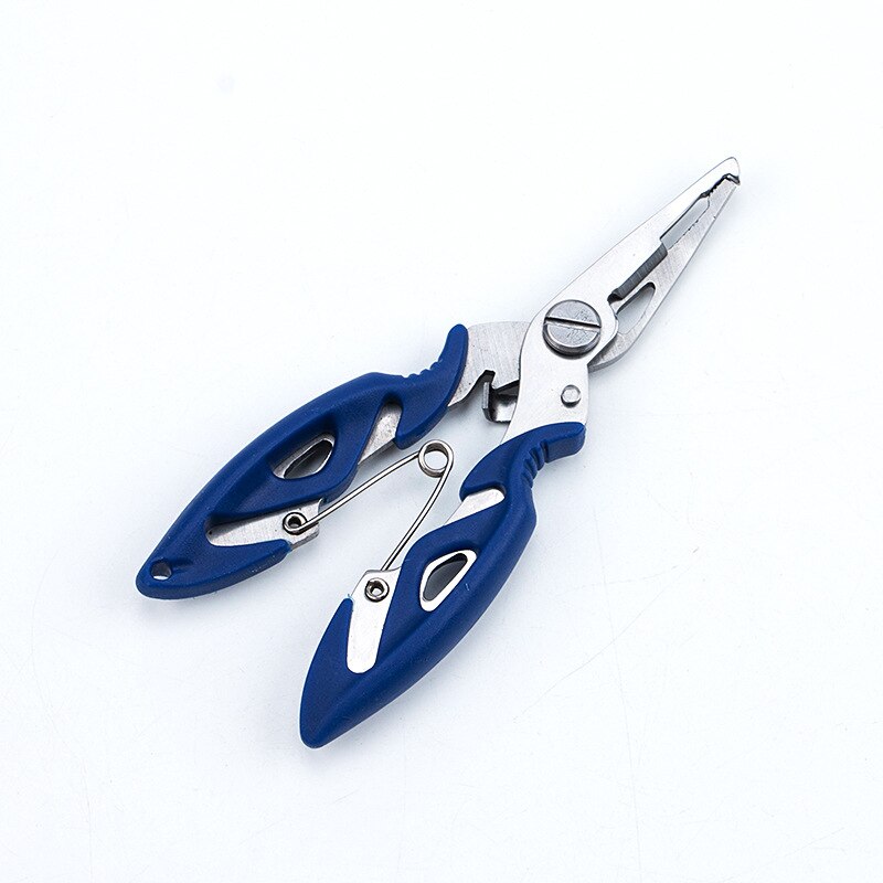 12Cm Multifunctionele Vissen Tang Schaar Line Cutter Hook Gereedschappen Vis Gebruik Tang Schaar 3 Kleuren Accessoires: Blue