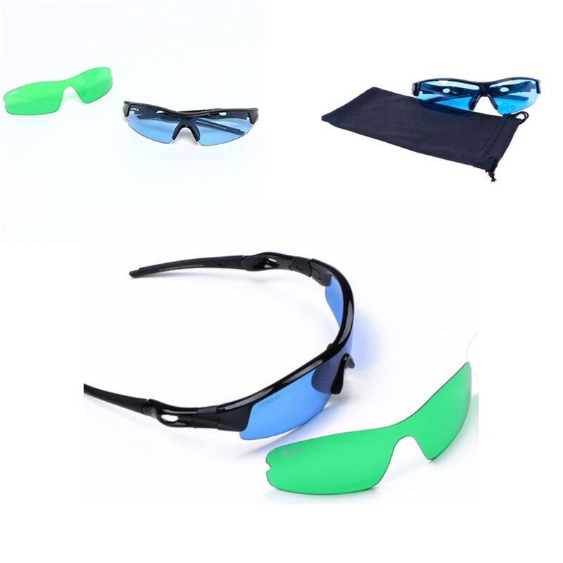 Led vokse værelse briller anti-refleks anti-uv grøn / blå linse briller til telt drivhus hydroponics plante lys øjenbeskyttelsesbriller