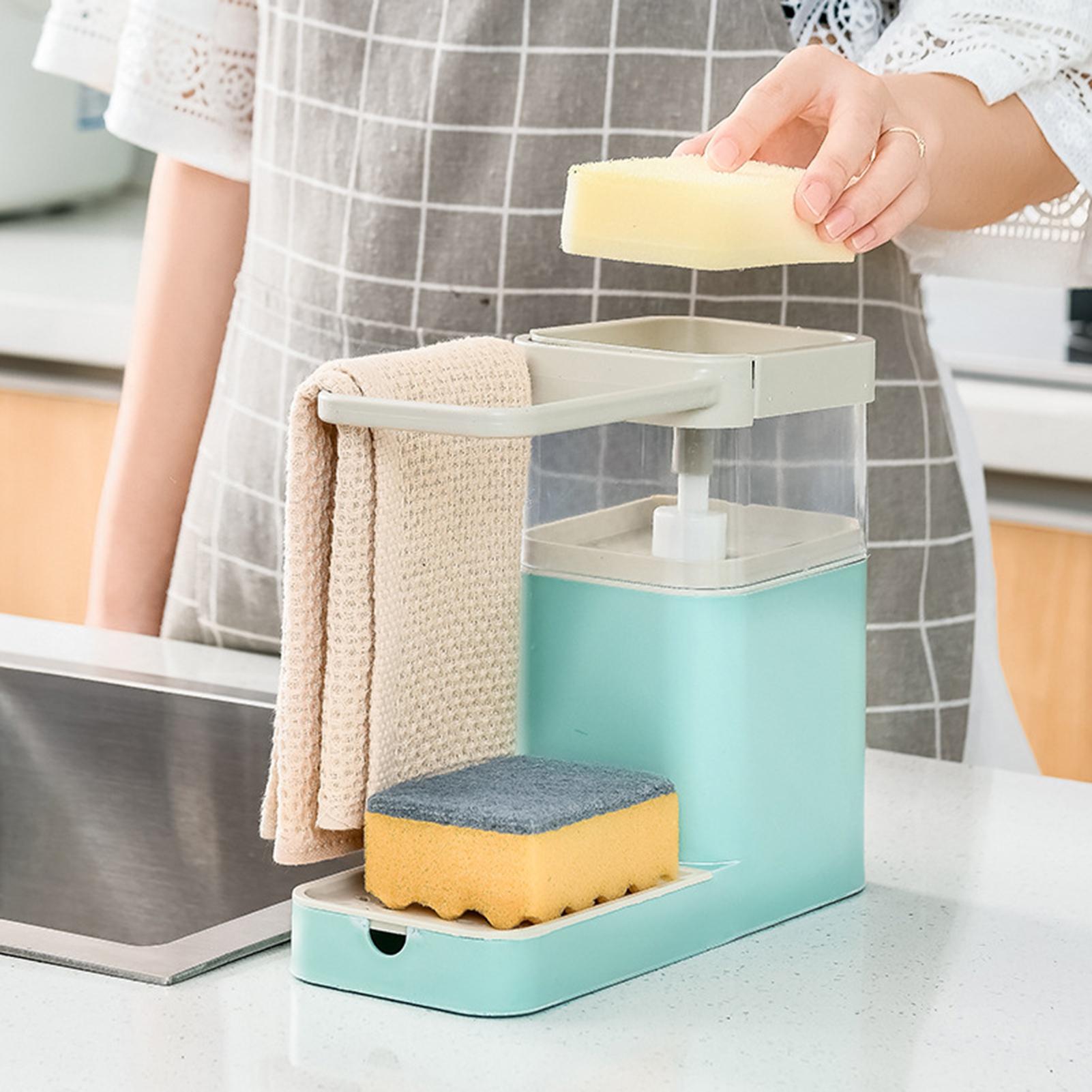 Recipiente multifuncional para guardar jabón y lavar platos, estantería para toallas, accesorios de baño, utensilios de cocina, accesorios para la cocina, joyería de baño