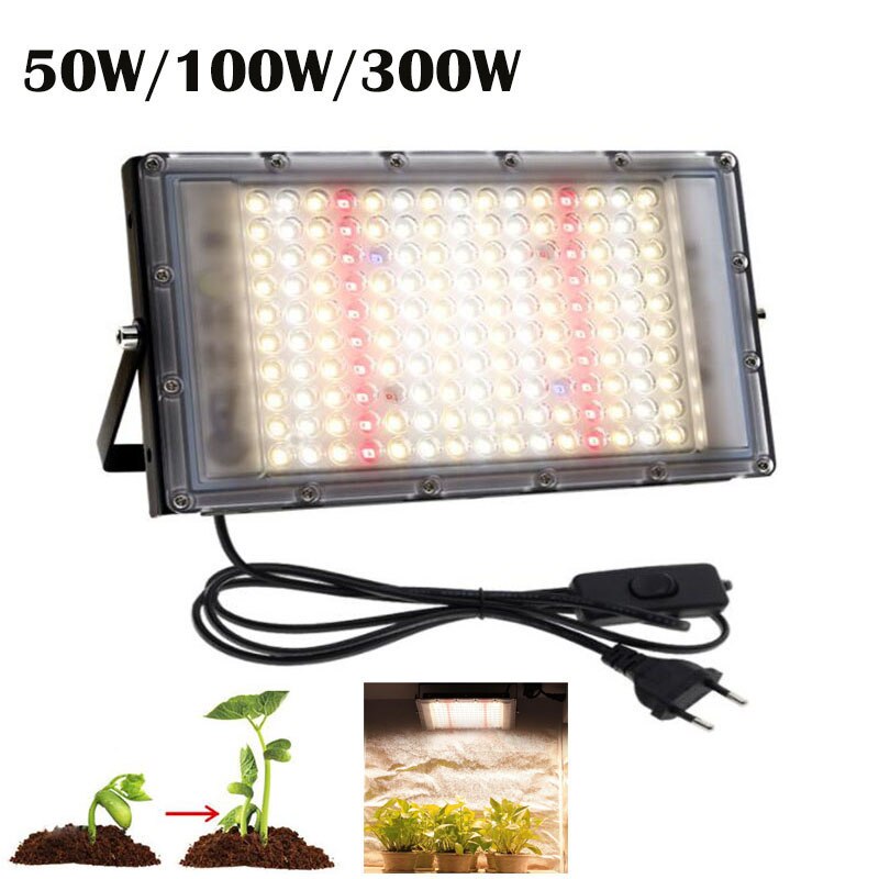 300W Daglicht Led Plant Grow Light Zaad Bloem Groeiende Phyto Lamp Kit Volledige Spectrum 220V Voor Indoor Grow tent Box Verlichting P1