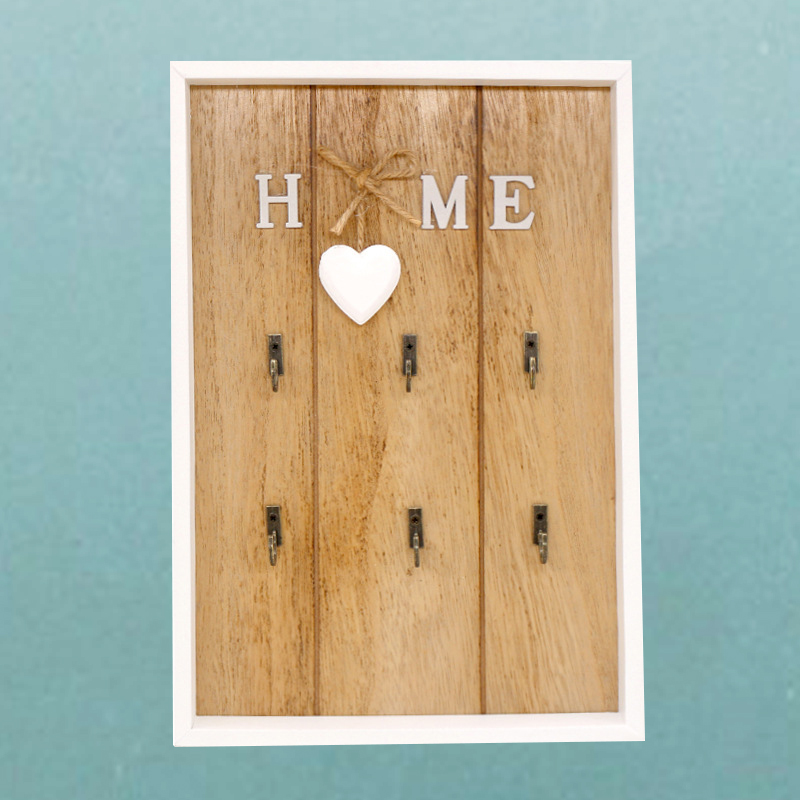 Hout Sleutel Haak Cargo Opbergdoos Muur Gemonteerde Muur Decor Jas Toetsen Zakken Kleren Opknoping Haak Opslag Houder Diversen opslag: white photo frame