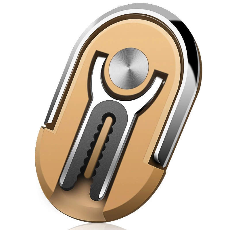Universal 2 In 1 360 Grad Rotation Auto Air Vent Halterung Handy Finger Ring Halter: Gold