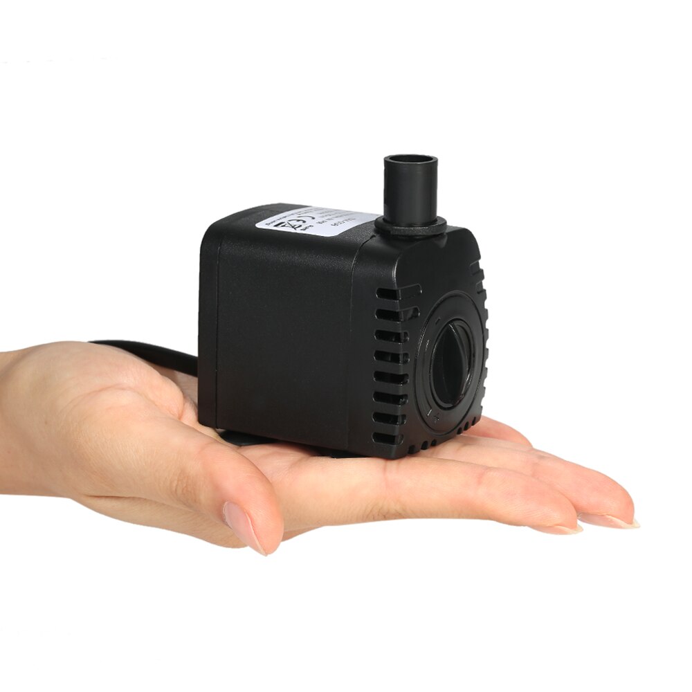 AC 220-240V Water Pump Water Fountains Pump Filter Fish Pond Ultra-Quiet Submersible Pump for Aquarium Tank Fountain 600L/H 8W