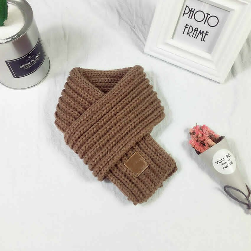 Baby Stuff Accessories Lovely Boys Girls Baby Kid Knitted Scarf Autumn Winter Warm Solid Scarf Xmas