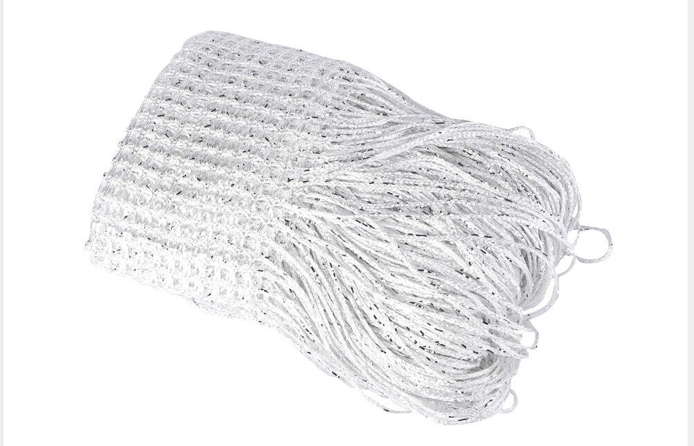 Streng vindu dør gardin bakgrunn blind panel dusker valance romdeler sølv tråd gardin krystall perler panel: Hvit