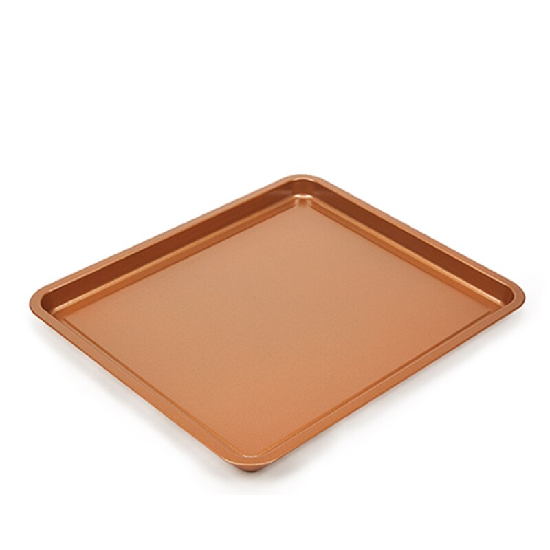Bbq grillverktyg koppar rektangel krispig bricka stekpanna fransk kock korg lätt ren kök matolja filter bakpanna