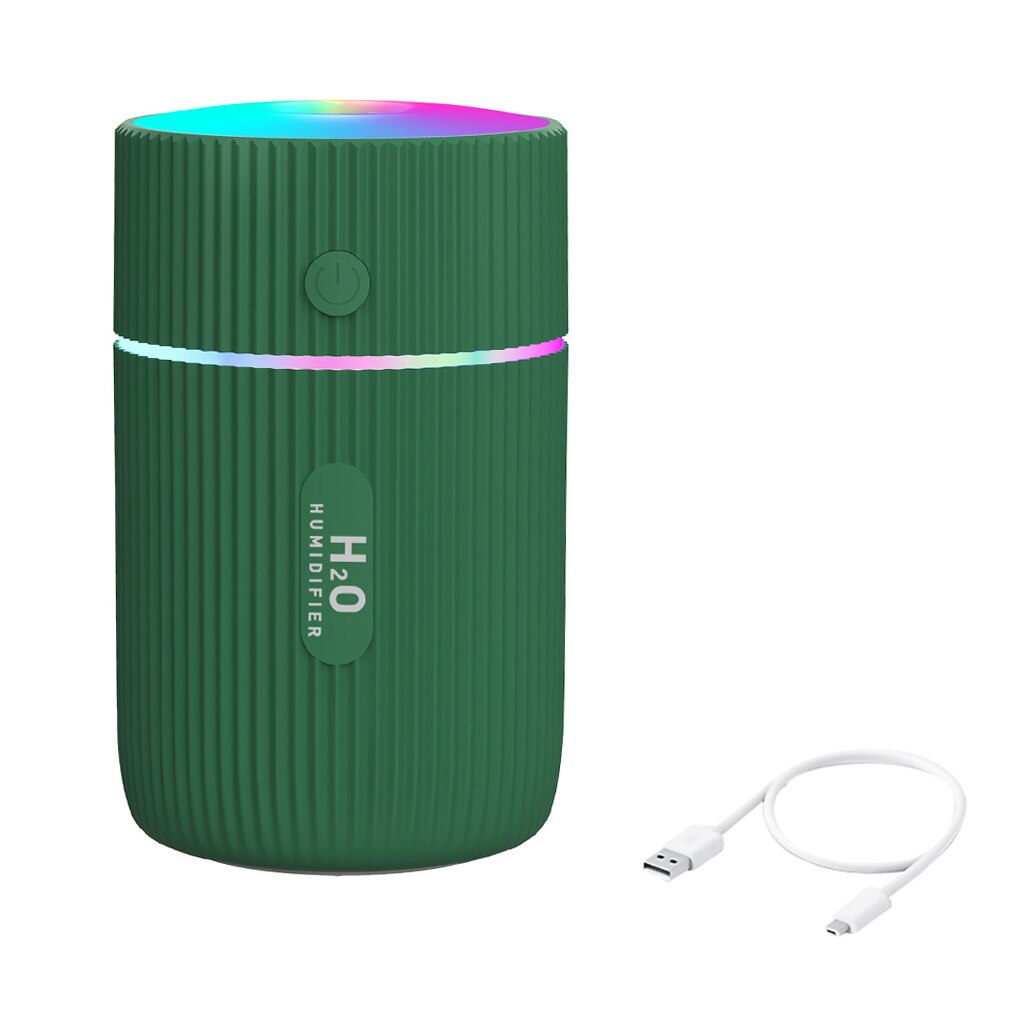 Auto Ultrasone Aroma Essentiële Olie Diffuser 220Ml Luchtbevochtiger Koele Mist Fogger Maker Thuis Aromatherapie Diffuser Luchtbevochtiger: Green