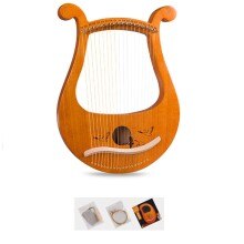 19 strunowy lira harfa mahoniowy instrument muzyczny z zapasowymi strunami klucz robić strojenia dla miłośnicy muzyki moda dla początkujących: Wild goose