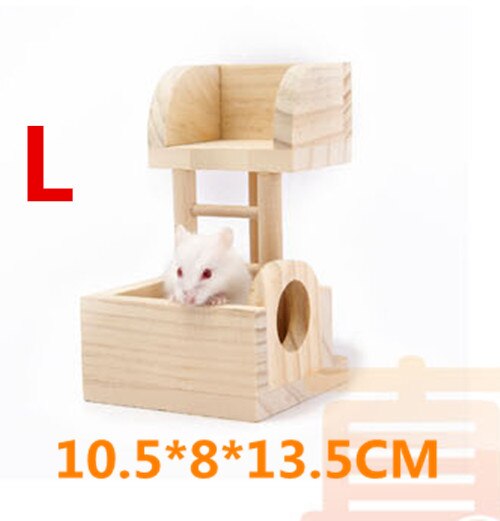 Hamster labyrint träleksaker rör tunnel bur bur gungbräda hus regnbåge gunga små husdjur leka leksaker för råttmus möss hamstrar: L