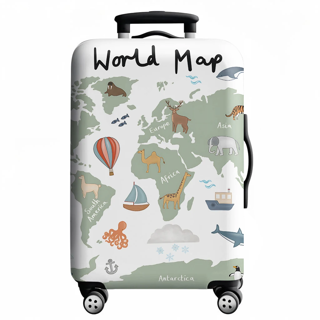 Wear Resistant Dust Covers Durable Travel Case Covers Travel Luggage Cover Luggage Compartment Protective Cover for18-32 Inch: M / MULTI