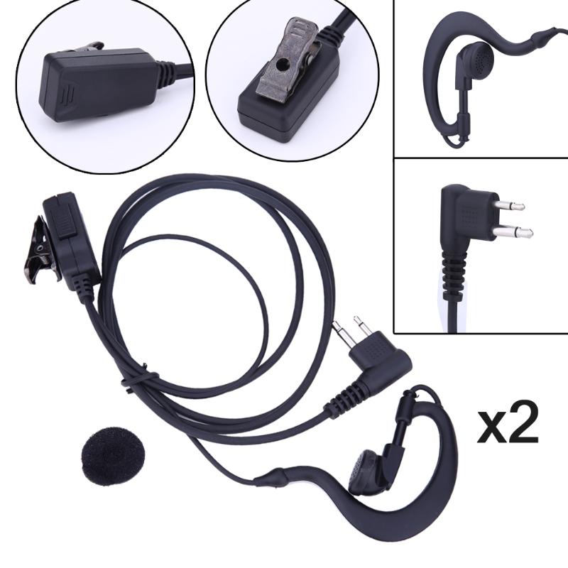 2Stck 2-Stift Mic PTT Hörer Headset für Motorola CB Radio CP88 CP040 CP100 für Motorola XTN XV AX Serie Radio