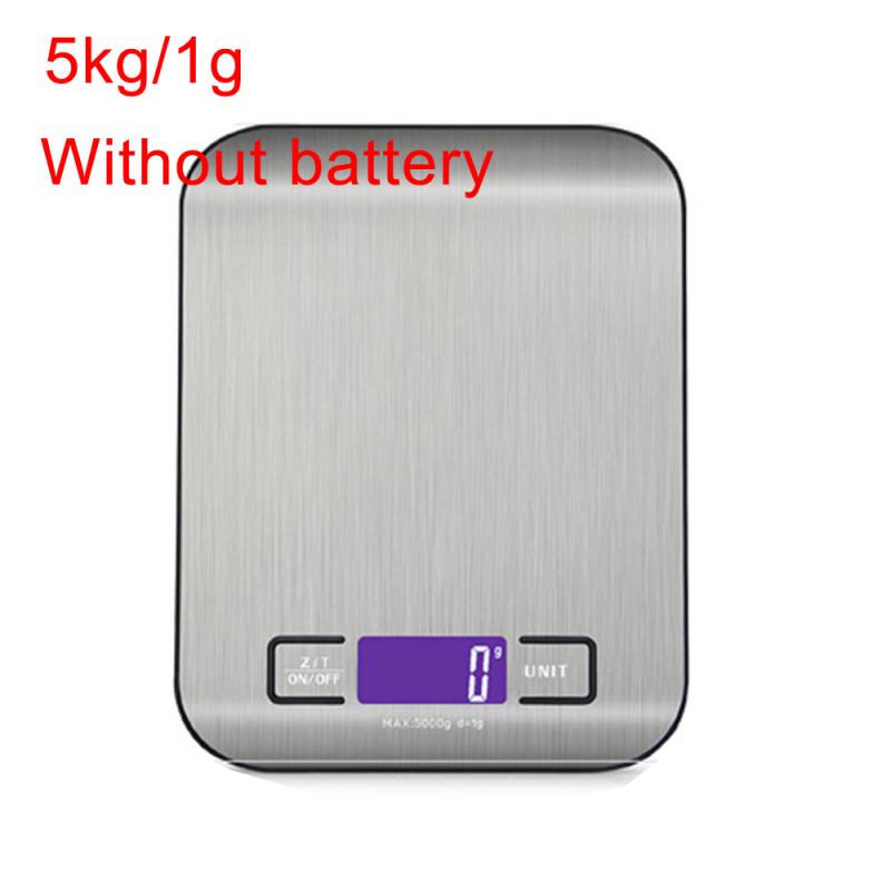Mini balanza de cocina recargable por USB, balanza de peso alimentaria Digital, 5-10kg/1g, herramienta de medición de escalas de muestra LCD: 05