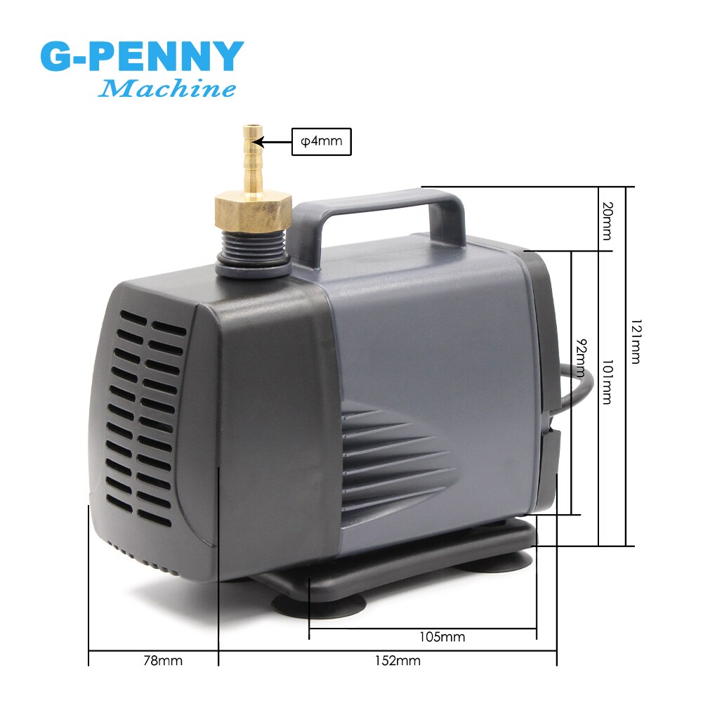 pump 60w 220V water pump max head 3m max flow 3000L/H Multi-function submersible pump!