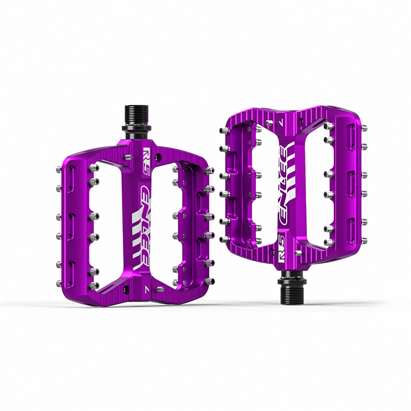 Pedali MTB ENLEE - Alluminio Ultraleggero - Cuscinetti Sigillati - Accessori Bici montagna bicicletta: Rosso