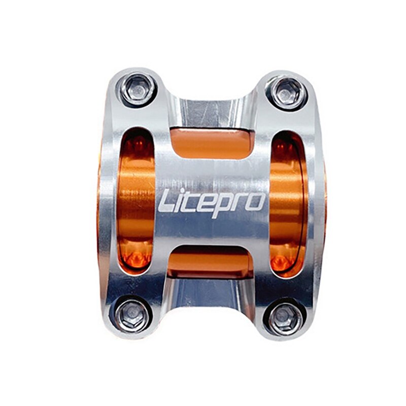 Litepro Road Bicycle Stem 25.4Mm Short Stems Lightweight Handlebar Stem O Degree For 35Mm Bike Handlebar