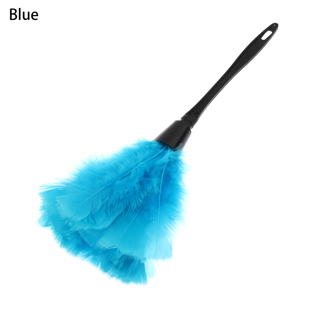1Pc Turkije Plumeau Kleurrijke Anti-Statische Plastic Handvat Reinigen Stof Auto Dashboard Cleaner Draagbare Tools Voor Huishoudelijke: sky blue