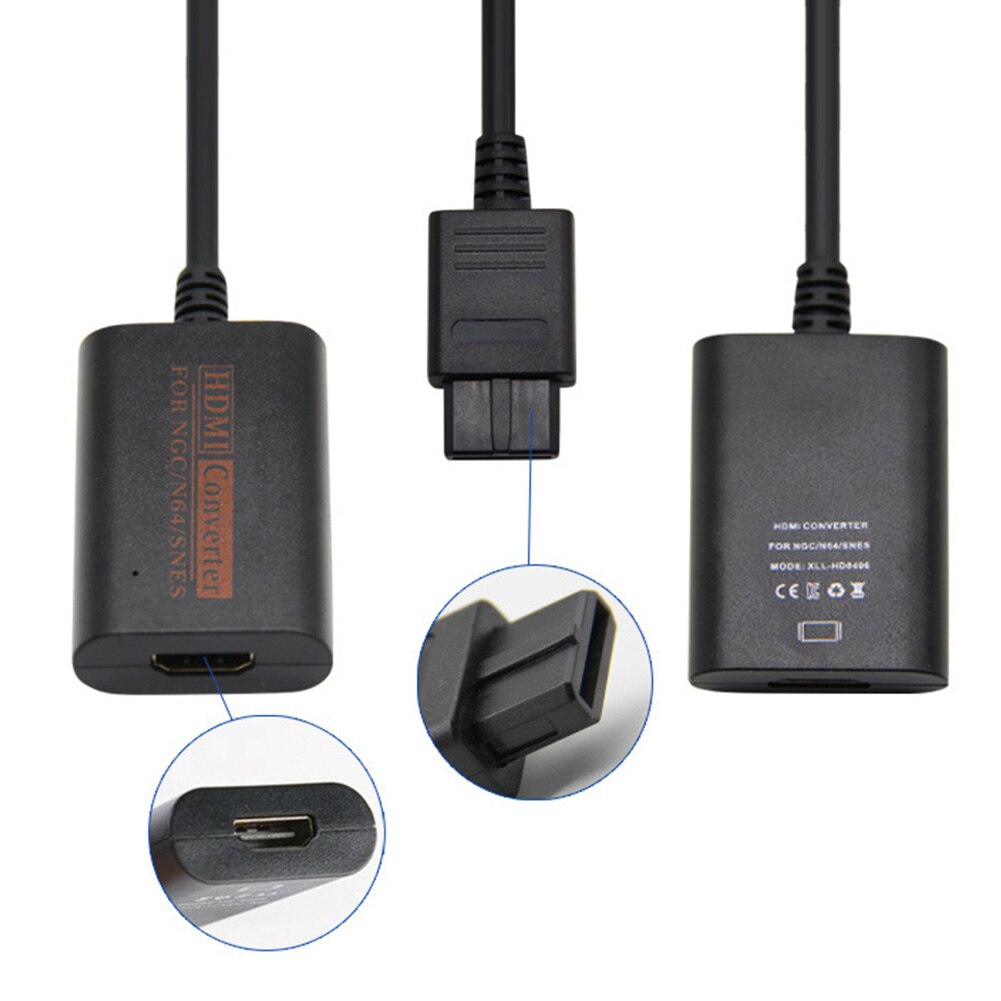 Voor Ngc/Snes/N64 Naar Hdmi Compatibel Converter Adapter Voor Nintend 64 Voor Gamecube Plug En Play Digitale kabel Converter