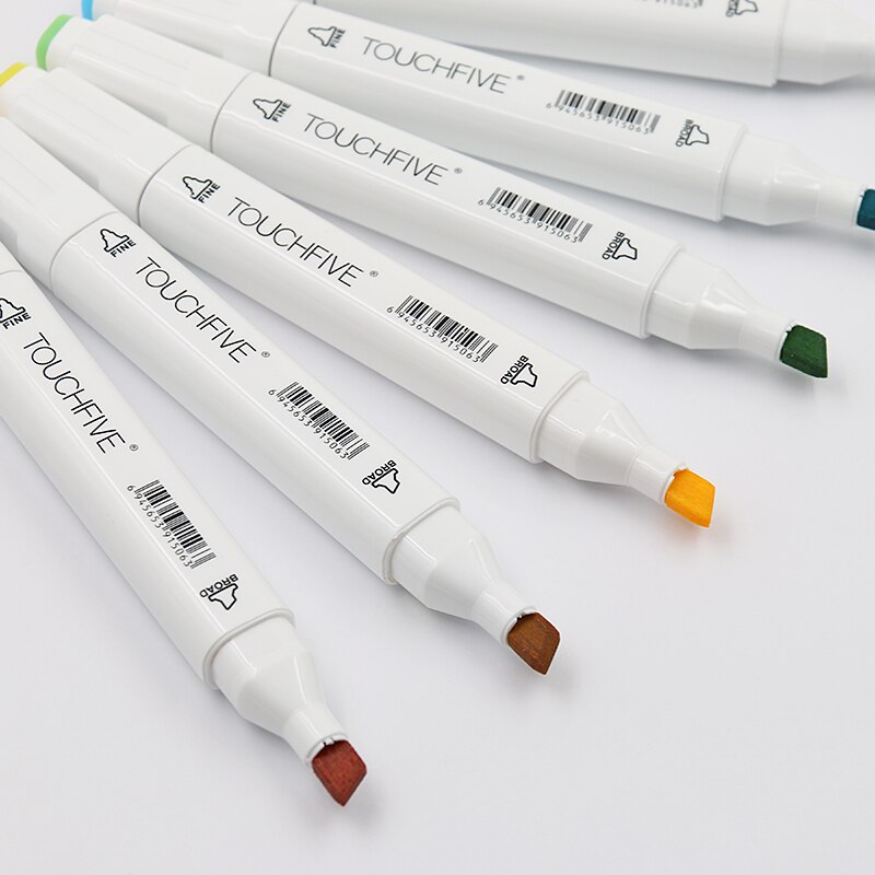 TouchFive12/36/48/60/80/168 Color Sketch Marker Pen Double Tips Alcoholic Markers Pen For Artist Manga Art Supplies School