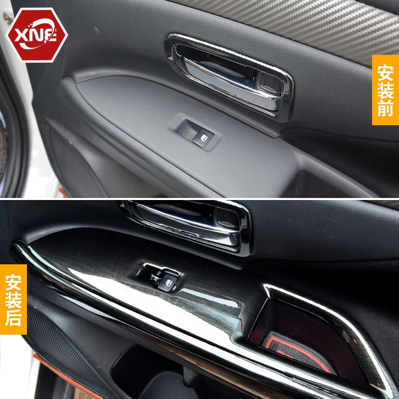 Voor Mitsubishi Outlander Hoge Roestvrijstalen Interieur Pailletten, Dashboard Trim