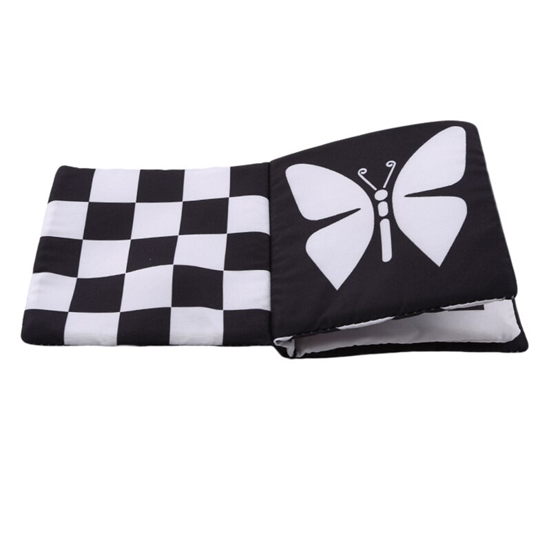 Książeczka dla dzieci rozwój inteligencji zabawka edukacyjna ściereczka robić nauki poznawaj książki dla dzieci cicha książka: czarny i biały