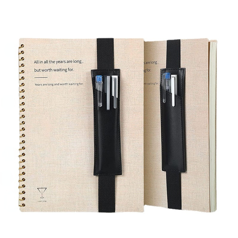 Sac à crayons à bande élastique réglable, porte-stylos, Clip de poche pour carnet d'affaires, organisateur de stylos pour le personnel des enseignants