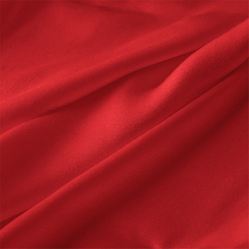 CF704 Solid Red Luxury Shiny Fabric For Dress Uniform Suit Coat Chinese Qipao 100% Cotton Satin Handmade Diy Fabrics