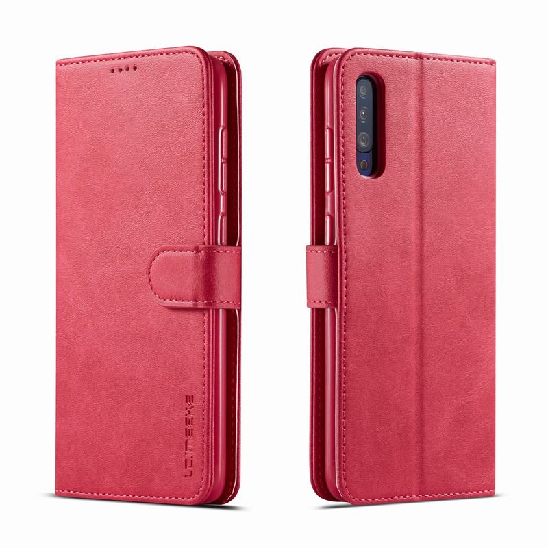 kippen Buch fallen Für Samsung Galaxis A70 fallen Leder Brieftasche Karte Slot Abdeckung Für Samsung A70 EINE 70 Telefon Fällen Galaxis A70 Coque: Rose rot