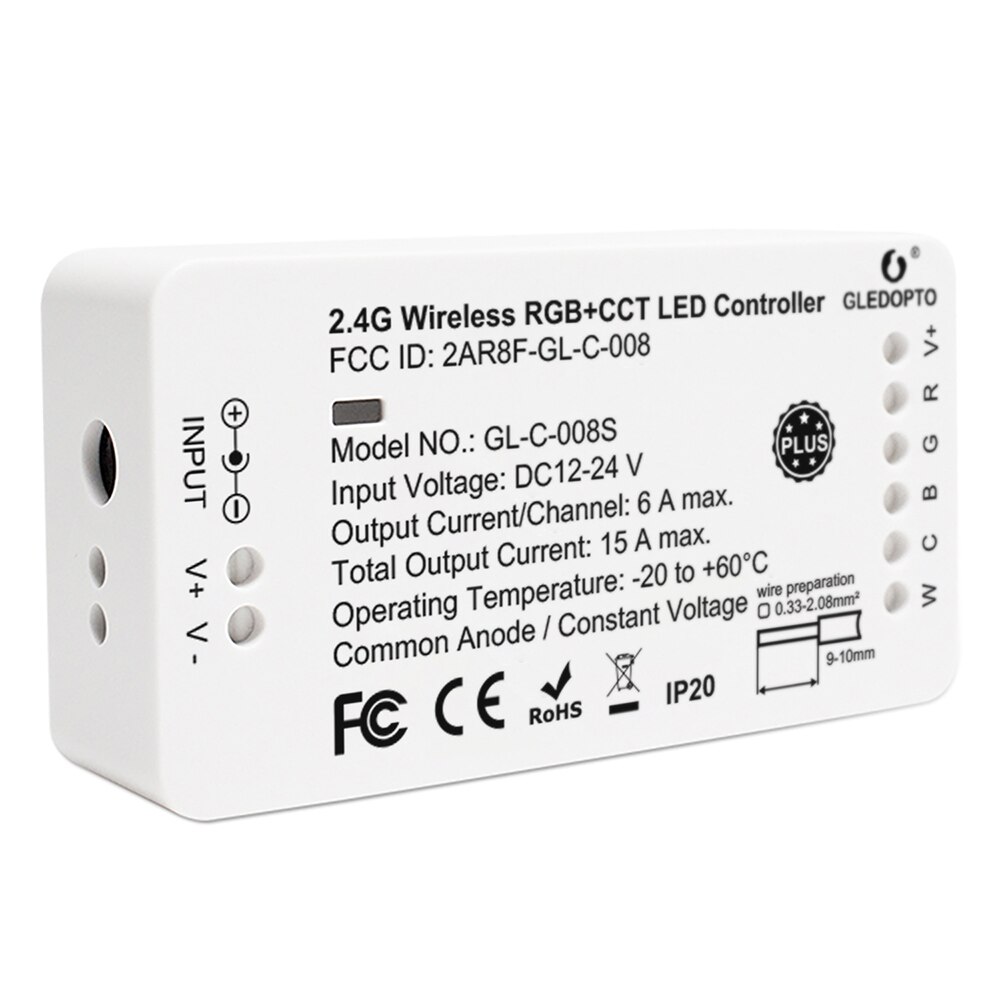 Zigbee RGBCCT LED Controller Plus Remote Smart APP Control RGBWW DC 24V 12V LED Streifen Controller Arbeit mit zigbee 3,0 Gateway: Controller Plus Only