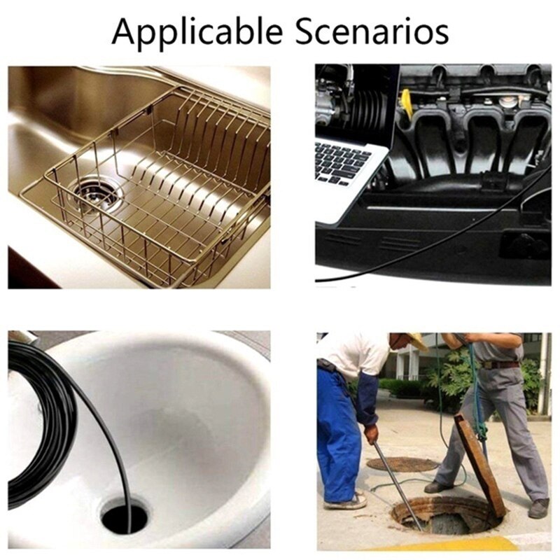Endoscopio impermeable para teléfono Android, cámara de inspección por boroscopio, 7mm, 6 LED,