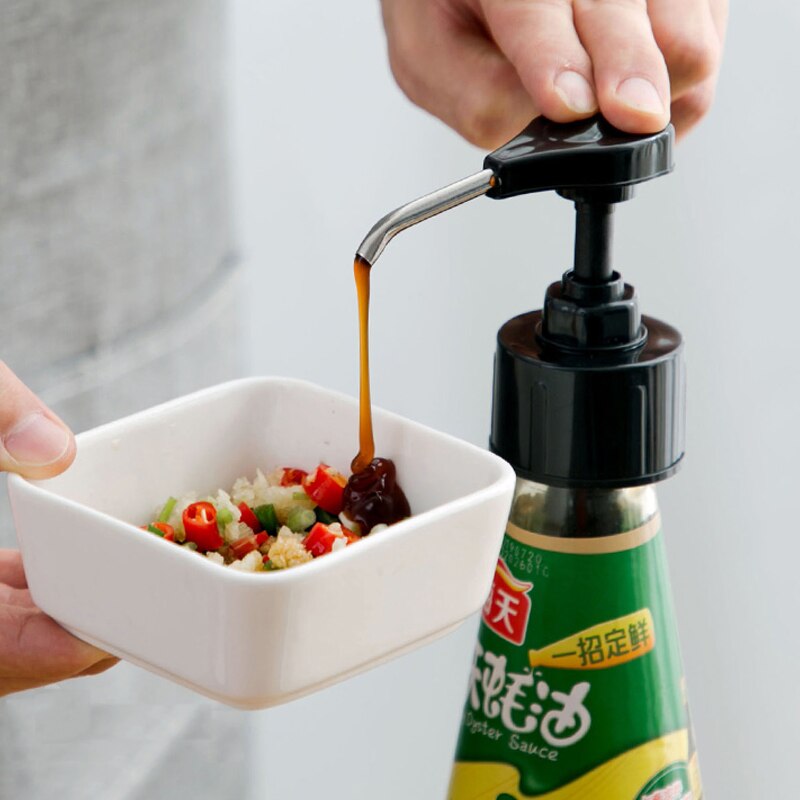 Syrup bottle press nozzle operation head household manual plastic pressure nozzle essential push-in artifact kitchen supplies