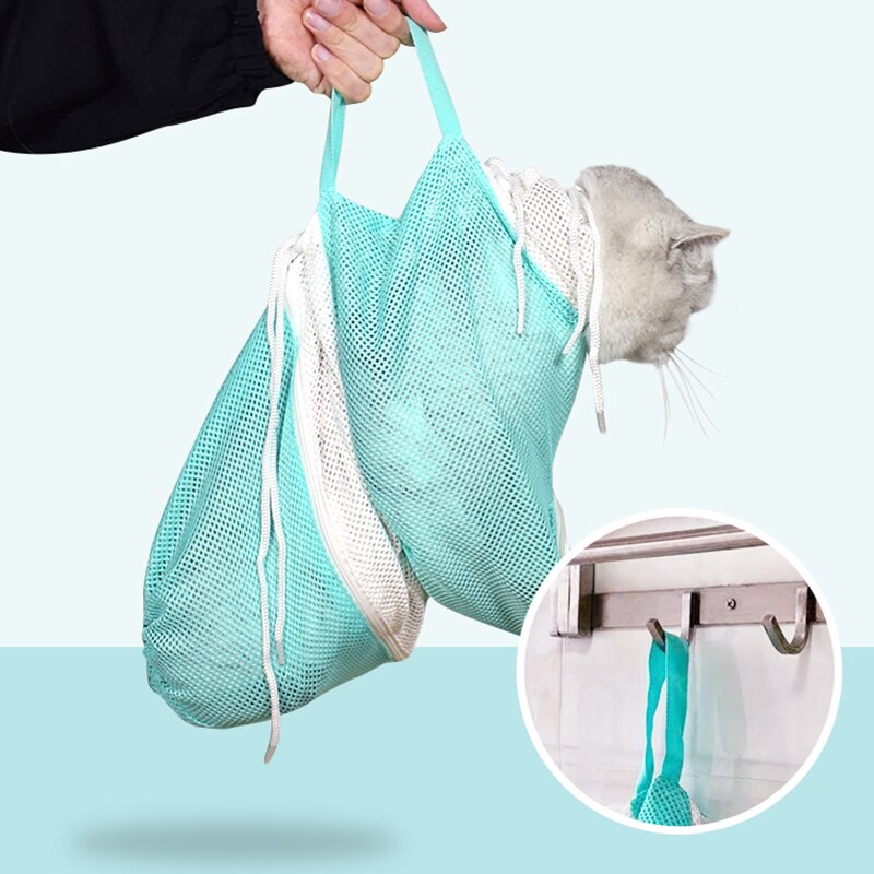 Kat Bad Zak Huisdier Grooming Waszak Huisdier Producten Kleding Kitten Accessoires Schoonmaakproducten Nagelknipper Nemen Bad Verstelbare