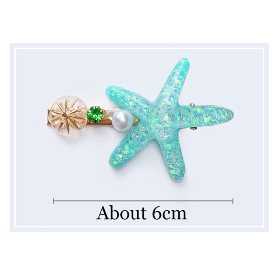 Mode Haarspelden Vrouwen Haar Accessoires Grote Zeester Sea Verkoop Simulatie Pearl Barrette Dames Hoofd Pins Clip Set Hoofddeksel