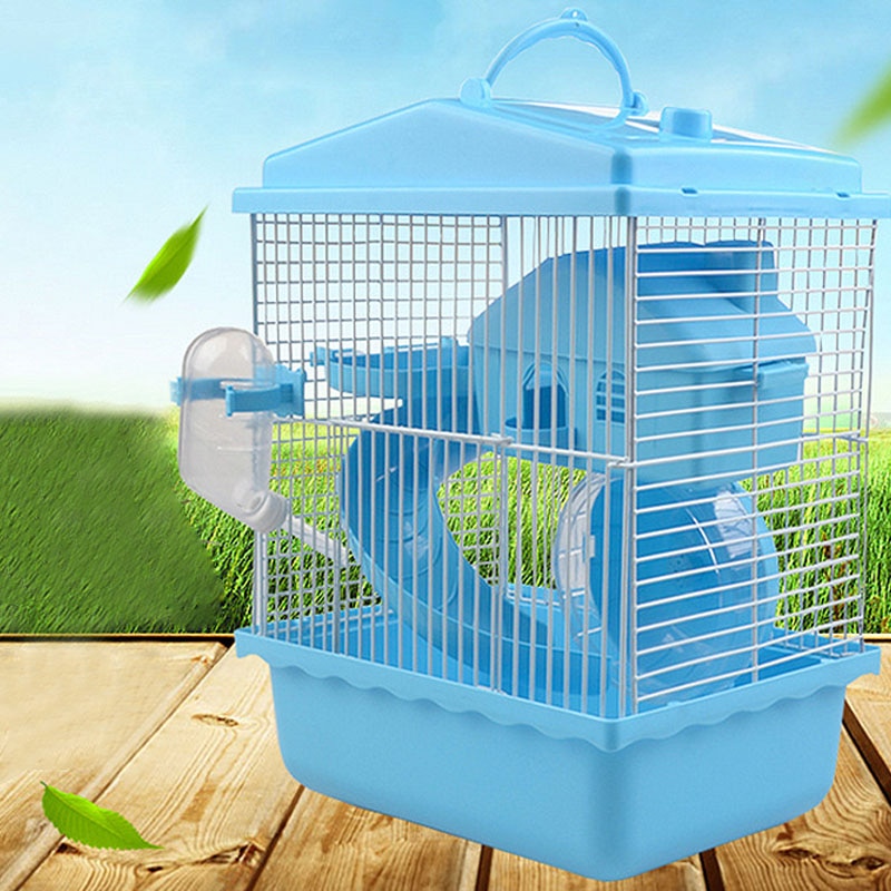 Pet Cage Hamster Cage Hamster House Double Layer House for Hamster Pet 1PC