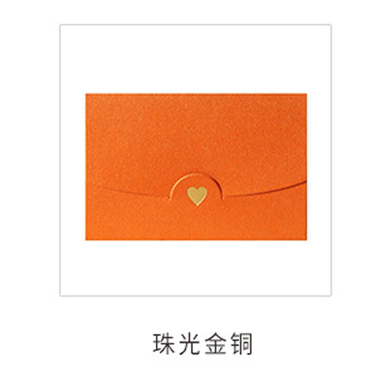 Mini enveloppe vintage et vierge avec perles colorées pour mariage, 40 pièces, invitation, amour, papier, enveloppe dorée de 11 couleurs: XIaoJingTong