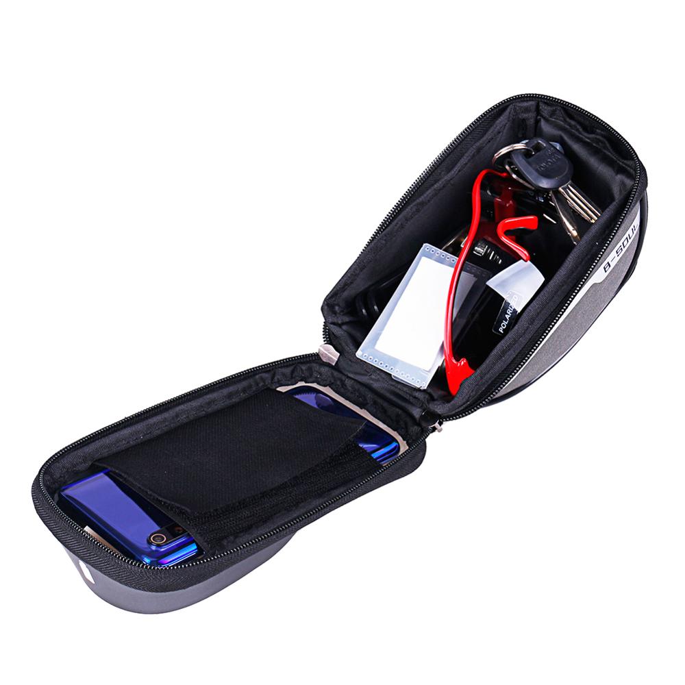 B-SOUL Bike Fietsstuur Telefoon Bag Fietsen Voor Tube Touchscreen Fietstas Waterdicht Telefoon Houder Voor Outdoor Riding