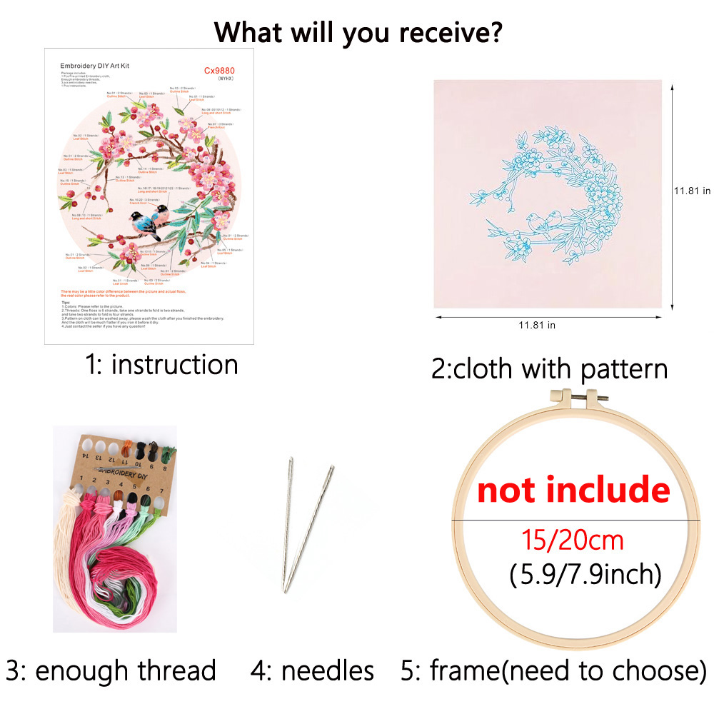 Kit de bordado navideño con muñeco de nieve de gnomo, Kit DIY para adultos con instrucciones de hilo de aguja, decoración del hogar