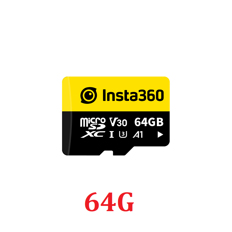 Tarjeta MicroSD Insta360 para Insta 360 X4 X3 ONE X2 RS tarjeta de memoria Micro SD 64GB 128GB 256G 512G accesorios originales de alta velocidad: Negro