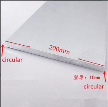 Plaque d'aluminium 6063-T5 10mm x 200mm, longueur 300mm, épaisseur d'oxydation en alliage d'aluminium 10mm