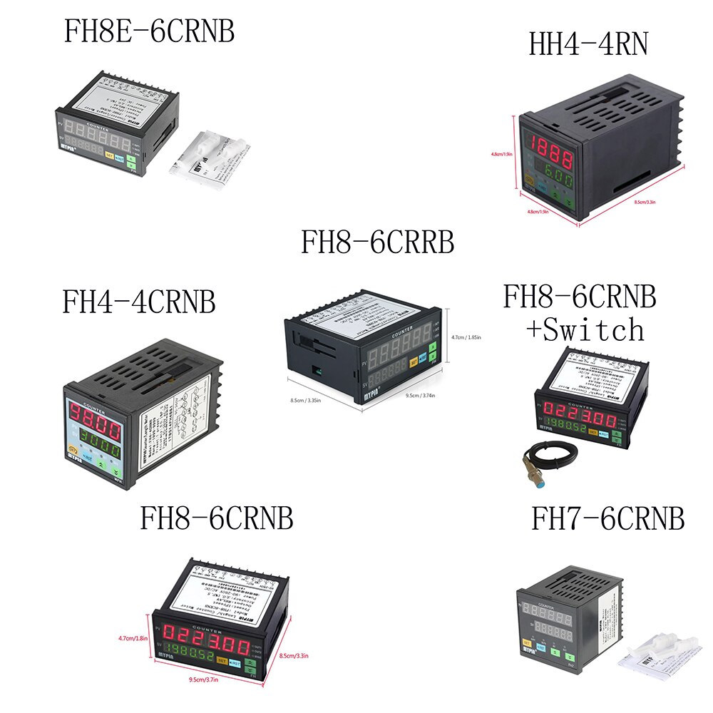 Contador Digital de 4/6 bits, herramienta de taller de FH8-6CRRB, FH4-4CRNB, FH8-6CRNB, FH7-6CRNB, FH8E-6CRNB, FH8-6CRNB, juego de HH4-4RN