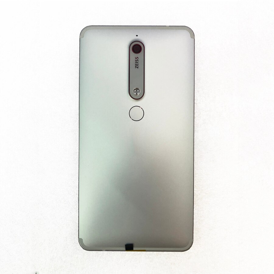 Phone Back Cover for Nokia 6.1 TA-1045 - Aluminum Housing with Lens & Fingerprint Sensor