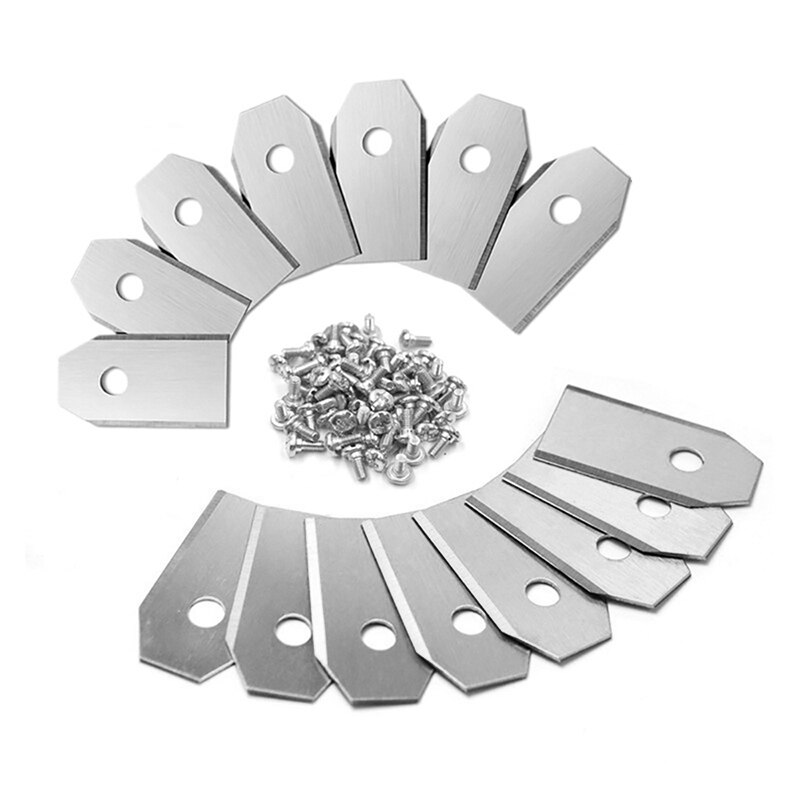 Lame de Robot de pelouse de lame de rechange de moteur de pelouse de placage de titane argenté utile de 60 pièces pour la Machine mobile automatique